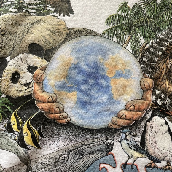 Authentic 1990 EARTH DAY TSHIRT. - Picture 5 of 7